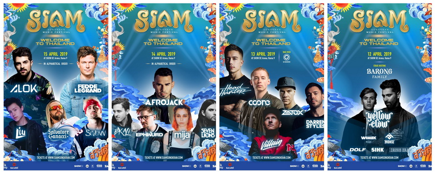 Siam Songkran Lineup